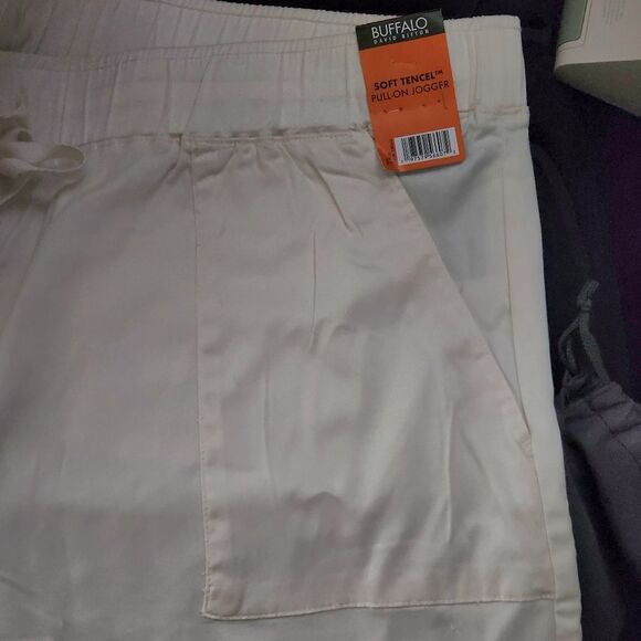 Buffalo David Bitton Women's Cream Jogger Pants Soft Pull-On Waist Plus Size XXL - Picture 9 of 11